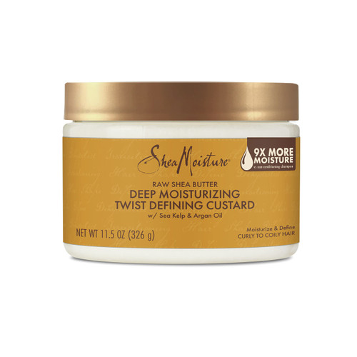 SheaMoisture Raw Shea Butter Deep Moisturizing Twist Defining Custard To Moisturize and Define Your Curls 11.5 oz