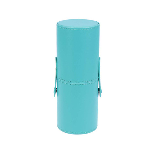 EXCEART Travel Brushes Case Makeup Brush Holder with Lid PU Leather Travelling Cosmetics Storage Bucket Makeup Cosmetic Cup Holders Makeup Storage Organizer Case