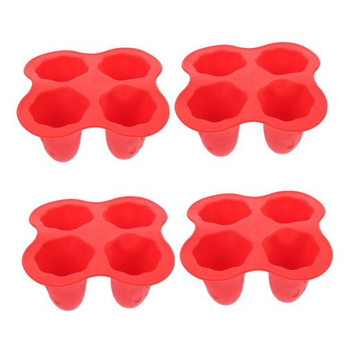 Didiseaon 4pcs Ghost Ice Tray Ice Cube Trays Round Ice Cube Silicone Ice Molds Halloween Ice Maker Molds Ghost Ice Molds Ice Making Molds Ice Cube Molds Halloween Decor Silica Gel Wine Glass