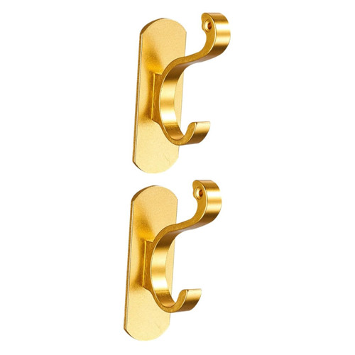 Cabilock 2 pcs Kitchen Accessories Kitchen accesories Wall Hook Coat Hook Metal Clothing Rack Ceiling Hook Heavy Duty Metal Hangers Clothes Hanging Hooks Wall-Mounted Hanging Hook no Nails