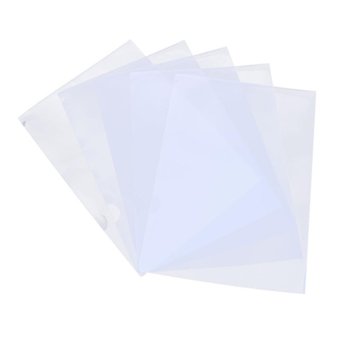 NUOBESTY 20pcs File folders Plastic Document Folder Transparent File Folder a4 Folder Pocket File Page Pocket folders Plastic folders Practical Document Folder White Office Paper Stationery
