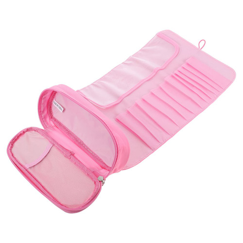 Beatifufu Makeup Brush Bag Toiletry Organizer Portable Storage Box Makeup Travel Bag Organizer Travel Makeup Brush Case Makeup Brush Holder Roll up Makeup Bag Useful Makeup Brush Organizer