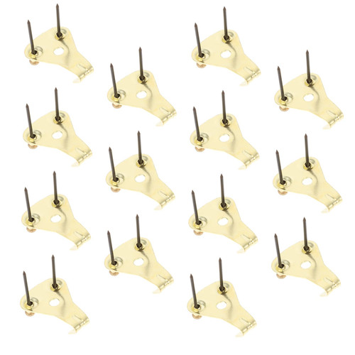 Uonlytech 20 Sets Photo Frame Hook hat Hangers Wall Mounted Picture Hooks Heavy Duty Coat Hooks Wall Picture Hooks Heavy Duty Clothes Hanger Picture Hanger Kit Copper Hardware Wall-Mounted