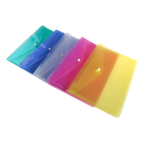 Ciieeo 12 Pcs Document Folder Plastic folders with Closure Clear folders documents Organizer Plastic envelopes File Paper File Filing Products Document Bags Pocket White a4 Folder Rack