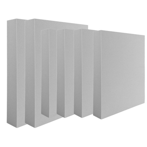 BAOFALI 6 Pcs Stamping Foam Grey Moldable Foam Stamps Plastic Dry Foam Stamp Pad Cut and Dry Foam Stamping Foam Block for Sculpture, Modeling, DIY Arts and Handicrafts Projects