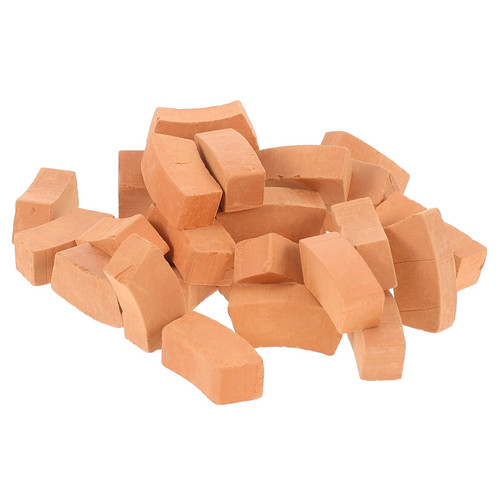 ibasenice 30pcs Simulated Brick Bricks Toy Fake Tiles Model Bear Bricks Mini Gray Roof Tiles Miniature Wall Brick Arts and Crafts for Kids DIY Miniature Bricks Child Manual Clay Ceramic Tile