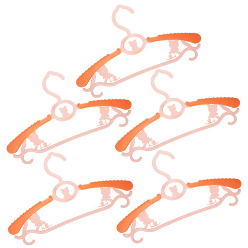 Zerodeko 5pcs Children Hanger Toddler Hanger Childrens Hangers Infant Clothes Hanger Xmas Clothing Hanger Dress Hangers Kids Clothing Hanger Tubular Plastic Clothes Drying Hanger Baby
