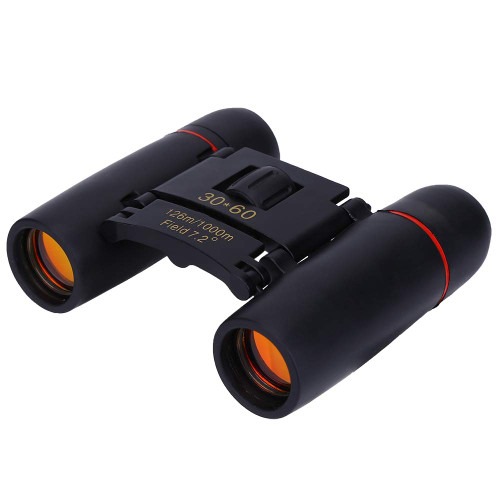 Black Binocular Stable Portable Binocular Metal Binoculars for Bird Watching Star Observation