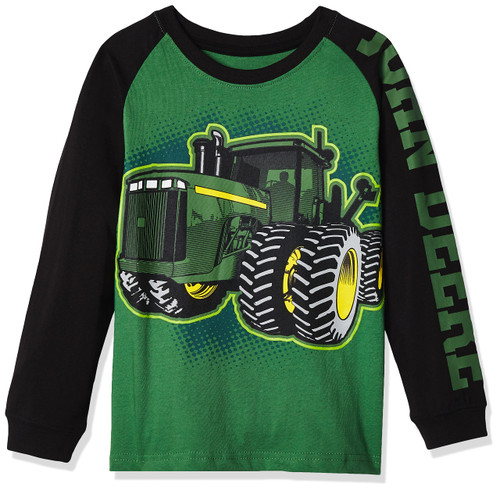 John Deere boys Tee T Shirt, Green, 7-8 Years US
