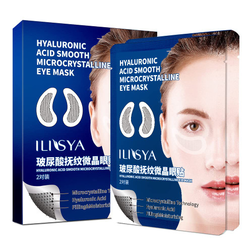 ROUSE Eye Patches Microcrystal Hyaluronic Acid Anti Aging Eye Mask for Puffy Eyes Dark Circles (2 Pairs)