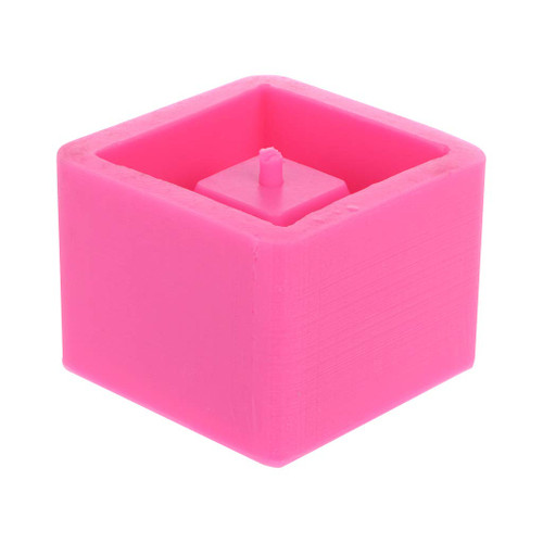Cube Concrete Silicone Mold Planter Flower Pot Cement Vase Mould Craft Handmade Bark Thins