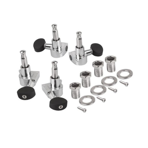 SUPVOX 4pcs Ukulele Locking Tuners 2l2r Ukulele Tuners Machine Head Tuners Alloy Flat Washer Ukulele Closed Knob Uke Tuning Pegs Bass Tuning Pegs Hawaii Guitar