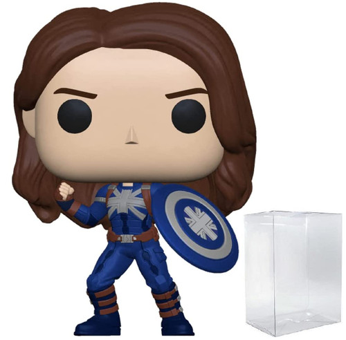 POP Marvel: What If? - Captain Carter Stealth Suit Funko Pop! Vinyl Figure (Bundled with Compatible Pop Box Protector Case), Multicolored, 3.75 inches