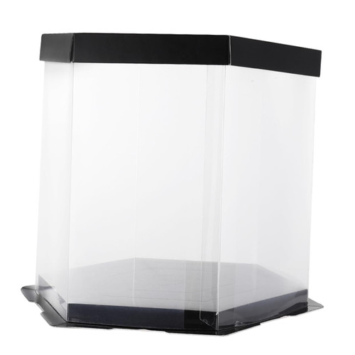 GARVALON 1 Pc cake box clear cake carrier cake containers with lids PET Party Cake clear cake container cake packaging supplies birthday cake container Paper Disposable baby display box