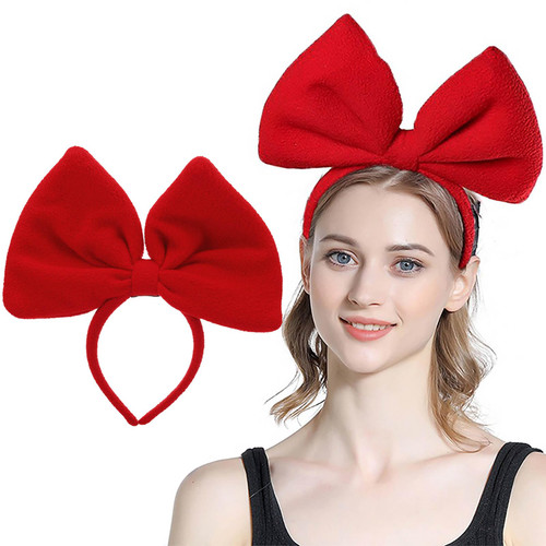 Olbye Bow Headbands Pink Headband with Bow Big Bows Hairbands Fleece Red Bowknot Head Band Huge Bow Hair Hoop Costume Party Headdress Cosplay Christmas Hair Accessories Halloween Head Bands for Women and Girls (A-Red) Olbye Bow Headbands Pink Headband with Bow Big Bows Hairbands Fleece Red Bowknot Head Band Huge Bow Hair Hoop Costume Party Headdress Cosplay Christmas Hair Accessories Halloween Head Bands for Women and Girls (A-Red)