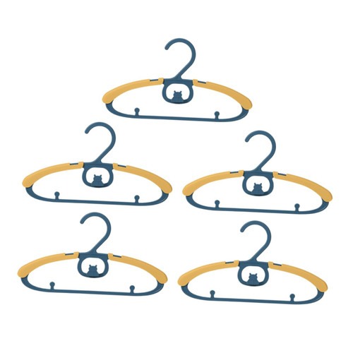 Toyvian 5pcs Clothes Rack Hangers Kids Clothes Hanger Clothes Hanging Rack Stretchable Clothes Hanger Clothing Pack Baby