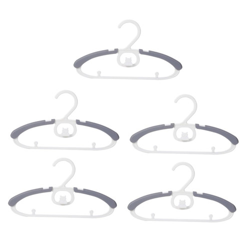 Toyvian 5pcs Clothes Rack Hangers Clothes Hanging Rack Kids Clothes Hanger Stretchable Clothes Hanger Pack Adjust Baby