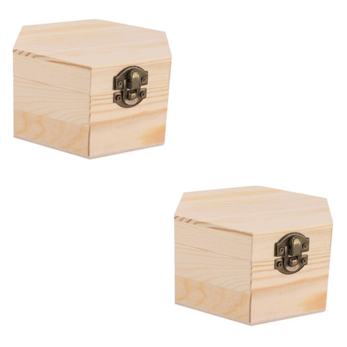 EXCEART 2 pcs Graffiti Colored Jewelry Box retro decor pearl jewelry hand jewelry drawer jewelry organizer clear jewelry organizer Earring Organizer clay earrings small wood treasure chest