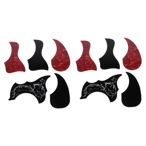 ERINGOGO 10 Pcs Guitar Scratch Guard finger picks Anti- Scratch Guard Plate guitar picks for acoustic guitar Replacement Guitar Pickguard ukelele pick musical instrument thumb celluloid
