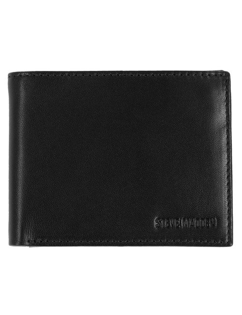 Steve Madden Mens Smooth Passcase Black 1 One Size