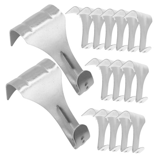 RUNROTOO 20pcs s-Hook Picture Rail Hangers Picture Hanging Hook Picture Frame Hangers Gallery Hanging Hook Rail Hook for Hanging System Picture Hooks Hanger Wall Hanger Zinc Alloy Modeling