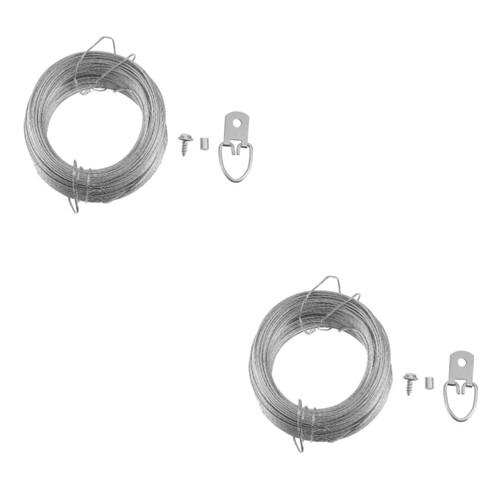 DOITOOL 2 Sets Picture Hanging Wire Hanging Hook Kit Picture Hanger Picture Wire Rope Picture Frame Photo Frame
