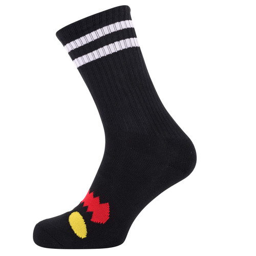Toy Machine Skateboard Socks Monster Face Black Crew