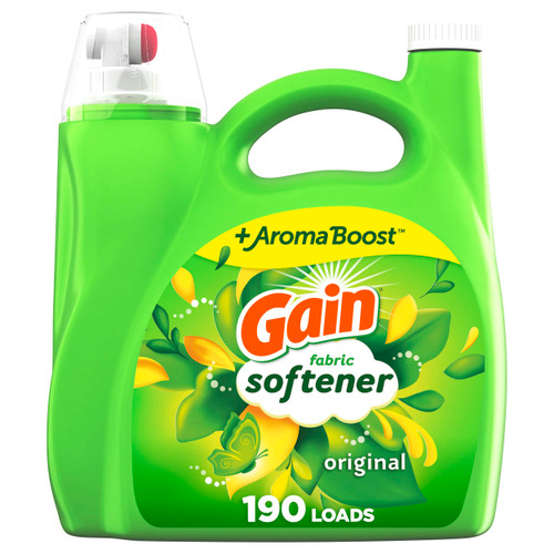 Gain Fabric Softener, Original Scent, 140 fl oz, 190 Loads, HE Compatible