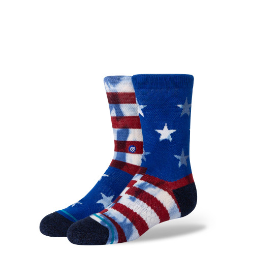 Stance Crew The Banner Kids Socks (Large, Red)
