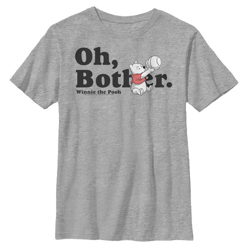 Disney Winnie The Pooh More Bothers Boy's Crew Tee, Athletic Heather, Small Disney Winnie The Pooh More Bothers Boy's Crew Tee, Athletic Heather, Small