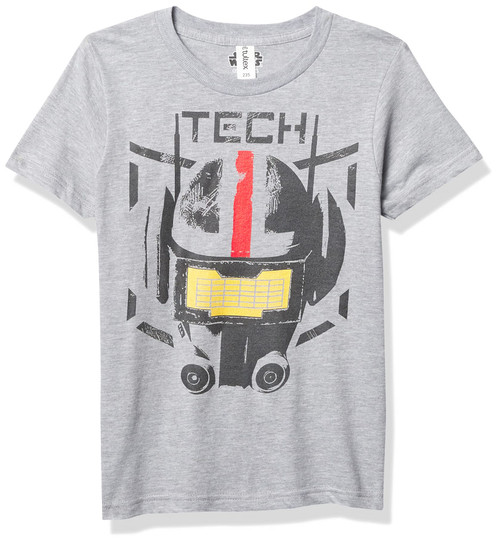 Fifth Sun Star Wars-The Bad Batch Tech Boy's Crew Tee, Athletic Heather, Large