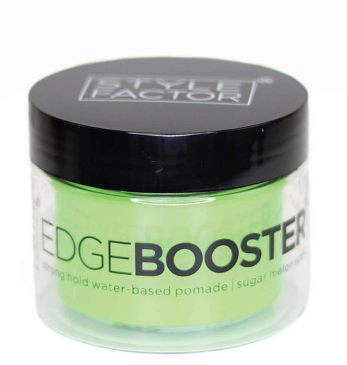 Style Factor EDGE BOOSTER Strong Hold Water Base Pomade- Excellent for Taming Edges & Braiding Hair (Sugar Melon, 3.38oz) Style Factor EDGE BOOSTER Strong Hold Water Base Pomade- Excellent for Taming Edges & Braiding Hair (Sugar Melon, 3.38oz)