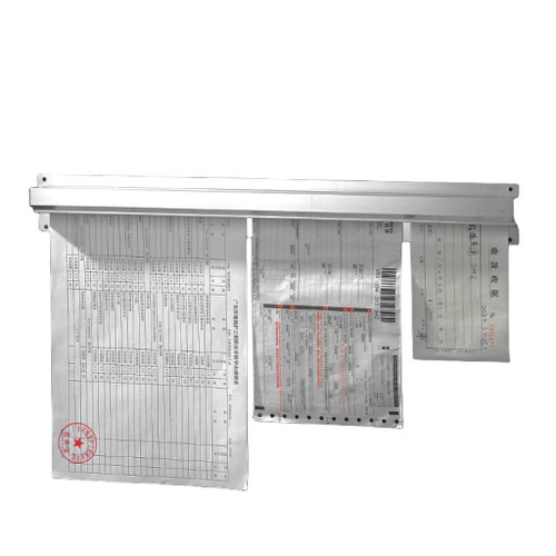 LUFOX 16 Inch Slide Check Rack, Receipt Holder Restaurant Ticket Holder Bill Orders Display Rail for Restaurant Kitchen Cafes Pubs Bars