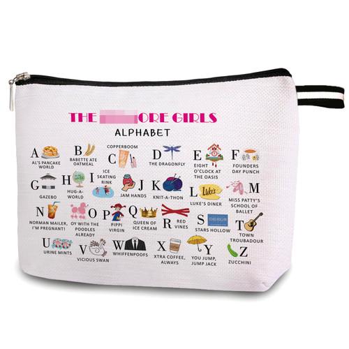 SUNFYCN Gilm.. Girl TV Show Gift Luke's Makeup Bag, Luke's Inspired Cosmetic Bag Zipper Pouch Bag, Luke's Fan Gift for Women Female Best Friends Sister(Girls Alphabet) 13C121 SUNFYCN Gilm.. Girl TV Show Gift Luke's Makeup Bag, Luke's Inspired Cosmetic Bag Zipper Pouch Bag, Luke's Fan Gift for Women Female Best Friends Sister(Girls Alphabet) 13C121