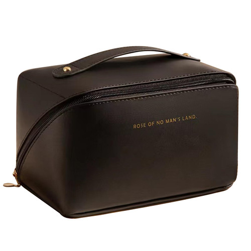 Cosmetic Bag-Travel Makeup Bag,Large Capacity Cosmetic Bags for Women,Travel Toiletry Bag?Waterproof Portable Make up Organizer with Handle and Divider Multifunctional makeup bags (black) Cosmetic Bag-Travel Makeup Bag,Large Capacity Cosmetic Bags for Women,Travel Toiletry Bag?Waterproof Portable Make up Organizer with Handle and Divider Multifunctional makeup bags (black)