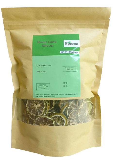 Dried lime slices 3.5oz (100g)