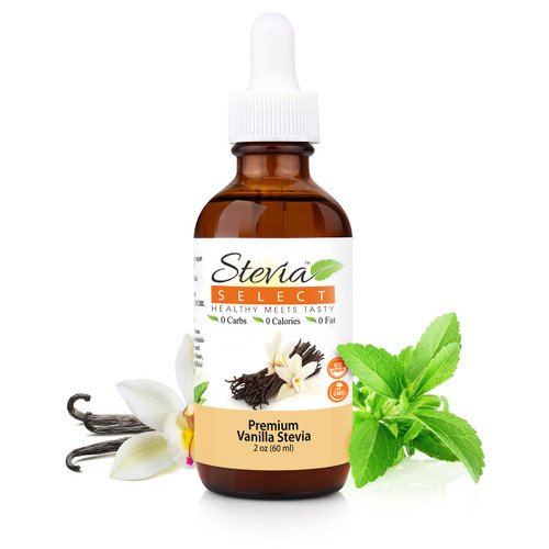 Stevia Select Vanilla Pure Stevia Extract - Liquid Zero Calorie Sweetener - All Natural Liquid Stevia Extract Sweetener Liquid - Keto Sugar Stevia Liquid - Keto Sweetener & Sugar Alternative 2 Oz