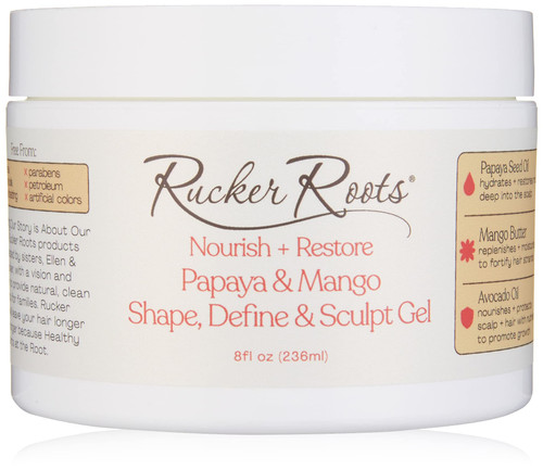 Rucker Roots Nourish + Restore Papaya & Mango Shape, Define & Sculpt Gel