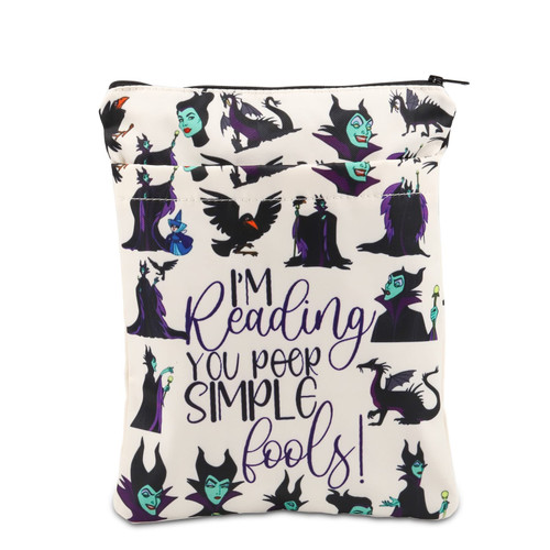 KEYCHIN Villain Witch Book Sleeve Villain Movie Fans Gifts I'm Reading You Poor Simple Fools Book Cover Protector For Bookish Book Nerd (I'm Reading-BS)