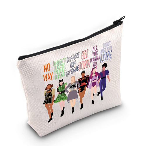 LEVLO Broadway Queen Cosmetic Make Up Bag Gift For Musical Theater Lover Six Queen Musical Make Up Zipper Pouch Bag (Broadway Six) LEVLO Broadway Queen Cosmetic Make Up Bag Gift For Musical Theater Lover Six Queen Musical Make Up Zipper Pouch Bag (Broadway Six)
