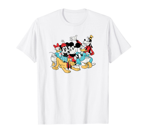Amazon Essentials Disney Mickey and Friends Group Pose T-Shirt Amazon Essentials Disney Mickey and Friends Group Pose T-Shirt
