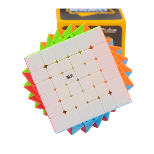 Bukefuno QY Qifan S 6x6 Puzzle Cube Magic Speed Stickerless QY Qifan S2 6x6x6 Color Magic Cube Toy