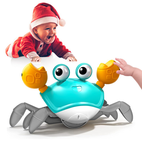 Crawling Crab Baby Toy,Tummy Time Crab Toy for Baby Boy Girl,Walking Crab Toys with Light and Music,Infant Crawling Crab Toy for 3-12 Years Old Walking Toddler, USB Charge Birthday Xmas Gift Toy Crawling Crab Baby Toy,Tummy Time Crab Toy for Baby Boy Girl,Walking Crab Toys with Light and Music,Infant Crawling Crab Toy for 3-12 Years Old Walking Toddler, USB Charge Birthday Xmas Gift Toy
