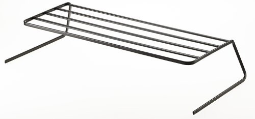 YAMAZAKI home Tower Wide Dish Riser, Black