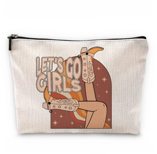 Sufamb Let's Go Girls Retro Groovy Cowgirl Boots Makeup Bag,Western Country Cowgirl Cosmetic Pouch for Women Girls,Christmas Birthday Gifts for Teen Girls,Cowgirl Gifts for Girls Sufamb Let's Go Girls Retro Groovy Cowgirl Boots Makeup Bag,Western Country Cowgirl Cosmetic Pouch for Women Girls,Christmas Birthday Gifts for Teen Girls,Cowgirl Gifts for Girls