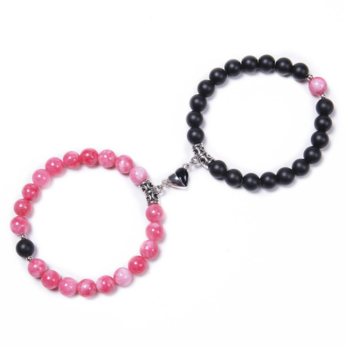 Leatic Magnetic Couple Bracelets Relationship Distance Bracelet Heart Energy Stone Beads Gemstone Beaded Agate Matching Bracelets For Couples Friendship Best Friend Boyfriend And Girlfriend Leatic Magnetic Couple Bracelets Relationship Distance Bracelet Heart Energy Stone Beads Gemstone Beaded Agate Matching Bracelets For Couples Friendship Best Friend Boyfriend And Girlfriend
