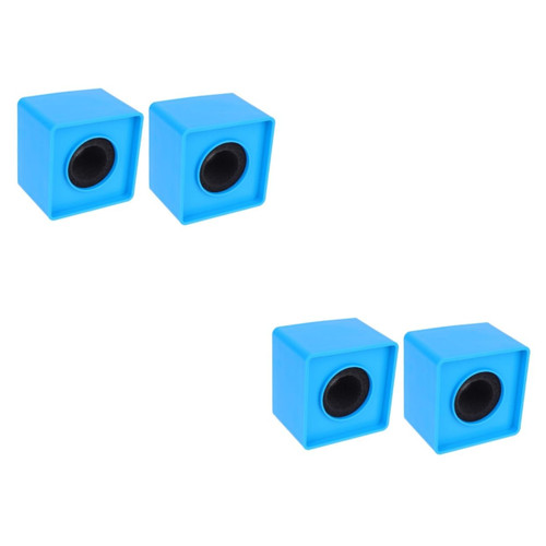 Milisten 4 Pcs Microphone Cube Interview stands microphone flag Professional interview microphone stands mic flag microphone prop portable microphone mic logo cube mic cube square equipment