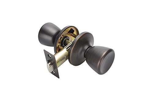 Oil Rubbed Bronze Door Knobs?Classic Passage Door Knob Hall and Closet Handle Lock?Oil Rubbed Bronze Passage