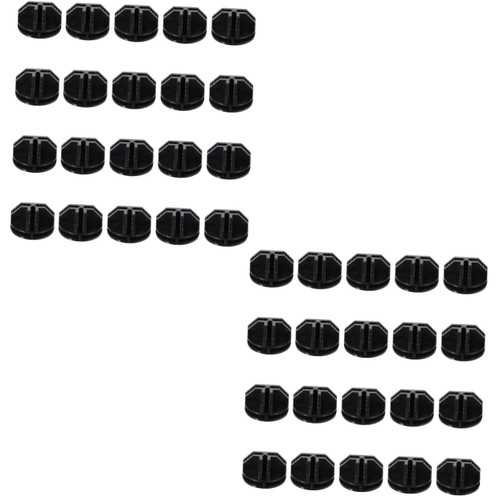 Garneck 40 pcs Buckle storage shelves plastic wire connector plastic storage shelves wire cube stopper wire cube connectors cupboard abs connectors for cabinet cube storage shelves grid