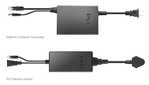 PLC Transmitter and Receiver for Network Security Cameras, Power line Communication Transmission System for IP Security Cameras, Power Line Communication network Transceiver, DC12V Powerline Adapter 